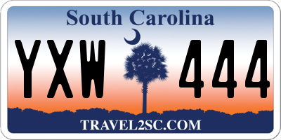 SC license plate YXW444