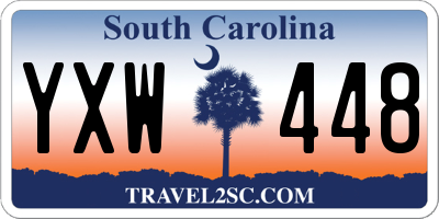 SC license plate YXW448