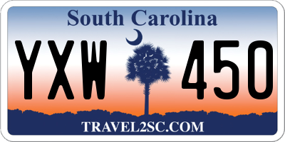 SC license plate YXW450