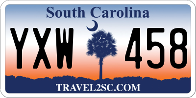 SC license plate YXW458