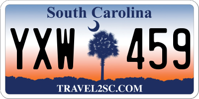 SC license plate YXW459