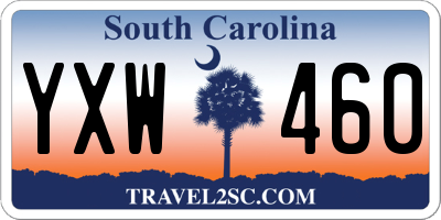 SC license plate YXW460