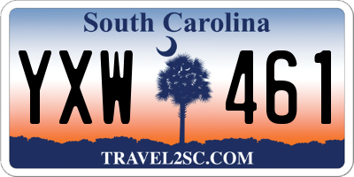 SC license plate YXW461