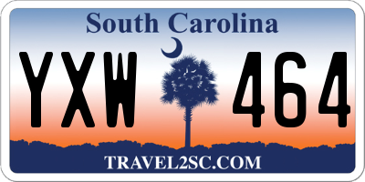 SC license plate YXW464