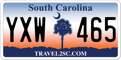 SC license plate YXW465
