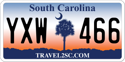 SC license plate YXW466
