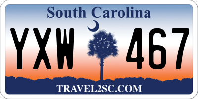 SC license plate YXW467