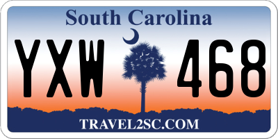 SC license plate YXW468