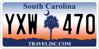 SC license plate YXW470