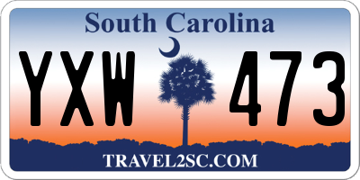 SC license plate YXW473