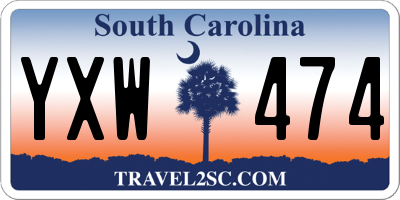 SC license plate YXW474