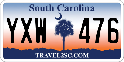 SC license plate YXW476