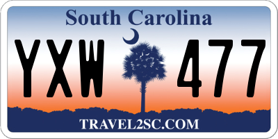 SC license plate YXW477