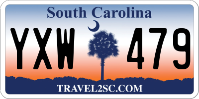 SC license plate YXW479