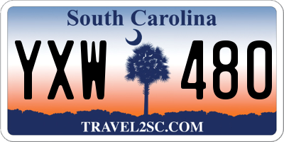 SC license plate YXW480