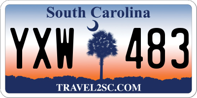 SC license plate YXW483