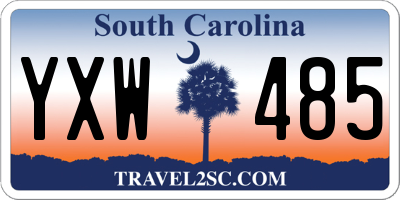 SC license plate YXW485