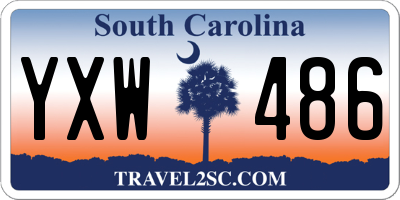 SC license plate YXW486
