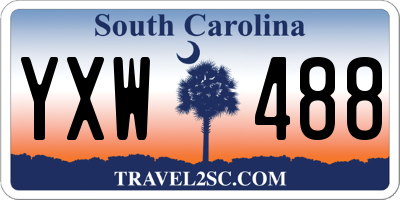 SC license plate YXW488