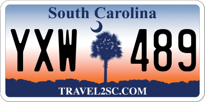 SC license plate YXW489