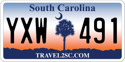 SC license plate YXW491