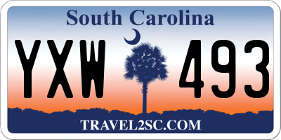 SC license plate YXW493