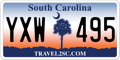 SC license plate YXW495