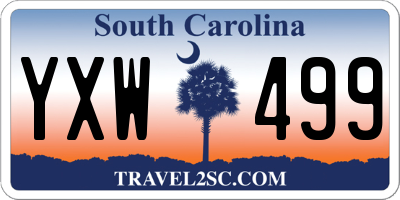 SC license plate YXW499