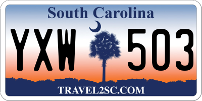 SC license plate YXW503