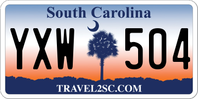 SC license plate YXW504