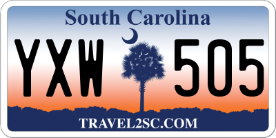 SC license plate YXW505