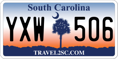 SC license plate YXW506
