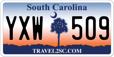 SC license plate YXW509