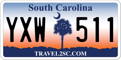 SC license plate YXW511
