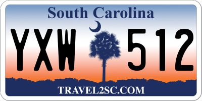 SC license plate YXW512
