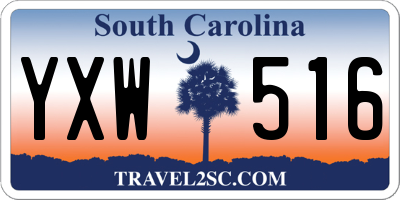 SC license plate YXW516
