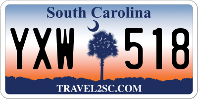 SC license plate YXW518
