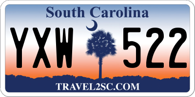 SC license plate YXW522