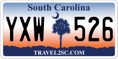 SC license plate YXW526