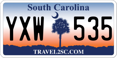 SC license plate YXW535