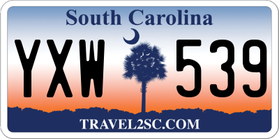SC license plate YXW539