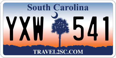 SC license plate YXW541