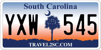 SC license plate YXW545