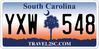 SC license plate YXW548
