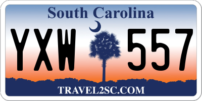 SC license plate YXW557