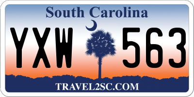 SC license plate YXW563