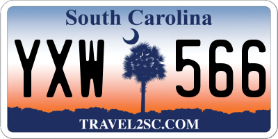 SC license plate YXW566