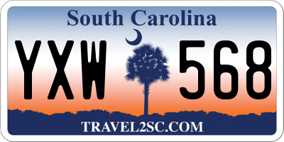 SC license plate YXW568
