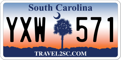 SC license plate YXW571