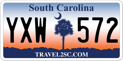 SC license plate YXW572